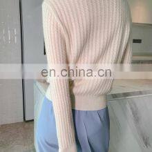 Women Twisted Cashmere Cable Knit Polo Neck Cardigan thumbnail-5