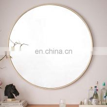 Modern Luxury Oversized Round hanging  Mirrors Decorative customize living room Antique Gold Wall Mirror