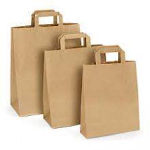Heavy Duty Carrier Bags Large Paper Bags With Handle Paper Grocery Bags Recycled Paper Shopping Bag thumbnail-1