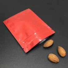 Custom Printed Aluminum Foil Zipper Flat Barrier Pouches/ 3 Side Seal Flat Pouch Pink Zip Bag thumbnail-4