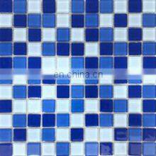 Yellow and White Color Crystal Mosaic Tiles Swimming Pool Glass Mosaic Tiles Splash Back Hot Melted Pool Mosaics Tiles thumbnail-4