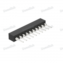 Dnenlink 1.778mm Pitch Machined Pin Single Row Female Header Connector thumbnail-3