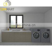 Customized Modular Kitchen Furniture Design Wood Grain Kitchen Cabinet for Wholesales thumbnail-5