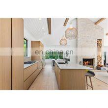 Modern MDF Flat Pack Plywood Kitchen Cabinets With Island in Foshan thumbnail-3