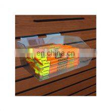 Clear Acrylic Slatwall Plastic Candy Trays
