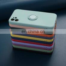 HOT Soft Cover Liquid Silicone TPU Phone Case Colorful Cell Phone Case for IPhone 13 Case With Ring Holder Lanyard thumbnail-2