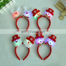 LED Flashing Headband Light Up Hair Band For Christmas Snowman Bear Santa Claus Elk Headbands Christmas Gift thumbnail-2