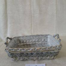 Medium Size Square Willow Storage Basket for Living Room/Garden thumbnail-2