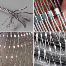 Flexible Stainless Steel Wire Rope Mesh, Woven Zoo Aviary Netting, Stainless Steel Cable Sheath, Elegant Stainless Steel Rope Netting thumbnail-5