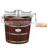 Ice Cream Maker(Wooden Bucket Ice Cream Maker, Manual Ice Cream Maker) thumbnail-1