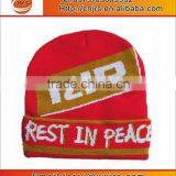 Fashionable Knit Jacquard New York Beanie Hats,custom Design Winter Toque thumbnail-3