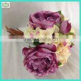 25cm hot sale artificial peony silk flower bouquet