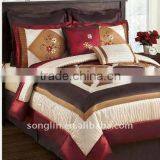 7Pcs Taffeta Patchwork Comforter Set thumbnail-1