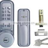 OSPON MECHANICAL KEYLESS DOOR LOCK -HEAVY DUTY -RIGHT/LEFT HANDLE -STAIN NICKEL OS678