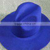Wholesale Promotional Gift Star Style Wide Brim Wool Felt Fedora Sun Cap thumbnail-3