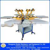 Manufacturer Good Price 6 Color 6 Station T-shirt Screen Printing Machine