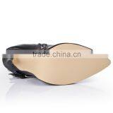 Over the Knee Lace up Boots Front Round Metal Embelished Thigh High Boots Cut Out Knee High Gladiator Boots thumbnail-6