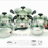 Bakelite Handle Stainless Steel Dutch Oven With Induction Bottom for Wholesales/Retailer