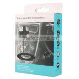 Free Sample Wholesale Bluetooth FM Transmitter Bluetooth Car Kit With Hands-free and Usb Car Charger thumbnail-5