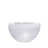 Handmade Glass Bowl With White Lines thumbnail-1