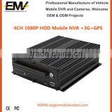 4 CH 1080P HDD Vehivle NVR Optional 3G GPS