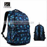 Leaves printing school backpack/bulk and light sports bag/unisex sports backpack bag