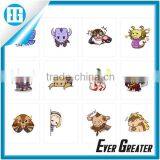 Customized Decorative Vinyl Sticker Kids Sticker Waterproof Cartoon Vinyl PVC Sticker