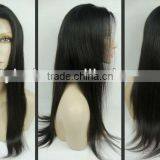 China Peruvian Lace Wig Long Black Wig Peruvian Virgin Hair thumbnail-1