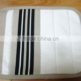 printed cotton pot holder black with strip oven mit for promotion and kitchen
