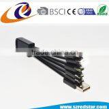 Whole Black Multi Charger Cable 6 in 1 USB C Connector