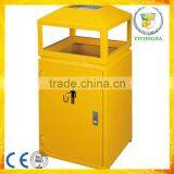 garden park waste management outdoor iron rubbish trash bin