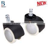 2016 BL Promotional 2" White Painted Double Swivel Plastic PU Office Chair Caster Wheels thumbnail-5