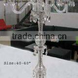 Crystal Candelabra 5 Candle, Wedding Candelabra, Crystal Candelabra, Candelabra thumbnail-1