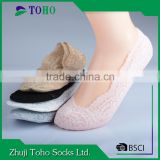 China socks factory women invisible antislip lace socks
