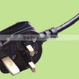 Super Quality Copper 3pin UK POWER CORD China Manufacturer