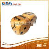 7cm Large Custom Whole Complete Wood Dice With Black Dots thumbnail-1