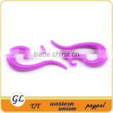 TP02319 purple acrylic body piercing ear plug tribal jewelry