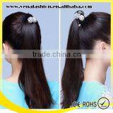 Crystal Black Felt Materia Bow Hair Holder, Hair Tie Holder thumbnail-2