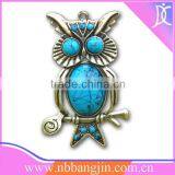 Owl Fashion Pendant Jewelry With Turquoise Stone thumbnail-1