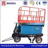 Human Dragging Movable Scissor Hydraulic Lift Table Equipment thumbnail-2