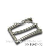 Narrow Type Sir's 30mm Silver Electroplating Simple Pin Buckle With Fake Roller