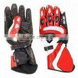DL-1495 Leather Motorbike Racing Gloves , Leather Racing Gloves , Sports Wears