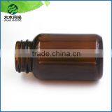 300ml Wide Mouth Amber Medicine Glass Bottle With White Plastic Lid thumbnail-2