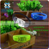 2016 Light Up Flashing LED Bracelet Logo,silicon Led Bracelet