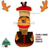 Hot Christmas Decorating Deer Toilet Seat Cover Bathroom Set thumbnail-1