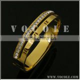 18k gold bangle saudi arabia jewelry stainless steel zircons bracelet