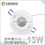 New Design13W 15W Sharp COB Downlight Ra99 CCT Adjustable LED Downlight Price thumbnail-6