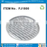 foil containers round BBQ aluminium foill tray ecofriendly material barbeque grill tray fj1800