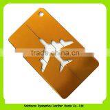 16030 Custom Braned Teco-friendly Travel Hotel Gifts Brown Leather Airport Luggage Tag thumbnail-1