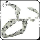 Fashion Bandana Chiffon Dolly Bow Headband,Flexible Wire Twisted Hair Band,Rabbit Ears Bow Headwrap For Girls FHEHA0236 thumbnail-2